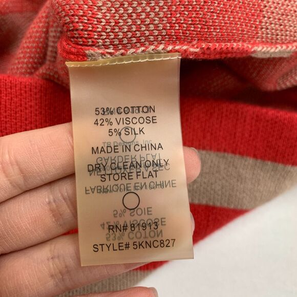 Tracy Reese Dress Women S Small Striped Asymmetric Neck Silk Blend Sweater Knit - Picture 10 of 12